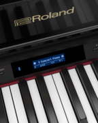 Roland GP607 PE- PHA-50 Tastatur mit 88 Tasten, Hybrid Struktur, Druckpunkt und synthetischer Elfenbein-Oberfläche.